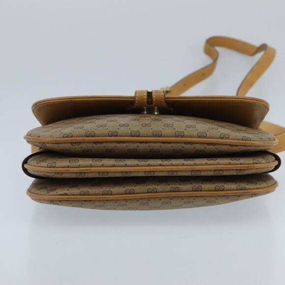 GUCCI Micro GG Supreme Shoulder Bag Pvc Beige Gold 001 406 001 406 - Picture 9 of 13